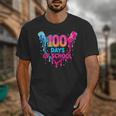 Baseball Ice Cream Drip 100 Days Of School Boys Girls 100th Unisex T-Shirt