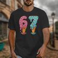 Baseball Ice Cream Drip 6 7 Kids 67 Birthday Unisex T-Shirt