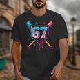 Baseball Ice Cream Drip Number 67 Player 67th Birthday 67 Unisex T-Shirt Baseball Ice Cream Drip Number 67 Player 67th Birthday 67 Unisex T-Shirt