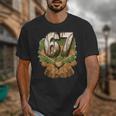 Baseball Ice Cream Drip Number 67 Playground Player 67th Unisex T-Shirt