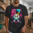 Baseball Ice Cream Drip Number 67 Six Seven Meme 67 Unisex T-Shirt Baseball Ice Cream Drip Number 67 Six Seven Meme 67 Unisex T-Shirt