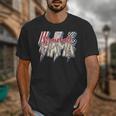 Baseball Mama Lightning Bolt Checkered Varsity Mother's Day Unisex T-Shirt