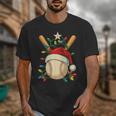 Baseball Santa Christmas Ball Baseball Lover Player Boys Unisex T-Shirt Baseball Santa Christmas Ball Baseball Lover Player Boys Unisex T-Shirt