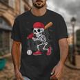 Baseball Skeleton Halloween Playing Unisex T-Shirt Baseball Skeleton Halloween Playing Unisex T-Shirt