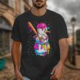 Baseball Snowman Drip Christmas Baseball Boys Men Kids Unisex T-Shirt Baseball Snowman Drip Christmas Baseball Boys Men Kids Unisex T-Shirt