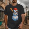 Baseball Snowman Merry Christmas Xmas Pajamas Men Women Kids Unisex T-Shirt Baseball Snowman Merry Christmas Xmas Pajamas Men Women Kids Unisex T-Shirt