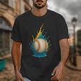 Baseball Splash Team Player For Kids Men Women Unisex T-Shirt