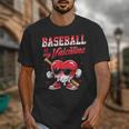 Baseball Is My Valentine Shirt Heart Drip Baseball Lovers Unisex T-Shirt