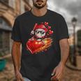Baseball Valentine's Day Drip Ice Cream Team Unisex T-Shirt