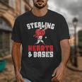 Boys Baseball Valentines Shirt Sterling Hearts Baseball Unisex T-Shirt