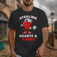 Boys Valentines Baseball Drip Icecream Stealing Hearts Kids Unisex T-Shirt Boys Valentines Baseball Drip Icecream Stealing Hearts Kids Unisex T-Shirt