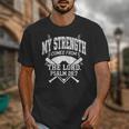 Christian Baseball My Strength Comes From The Lord Baseball Unisex T-Shirt