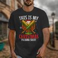 My Christmas Baseball Pajama Helmet Santa Xmas Men Boys Unisex T-Shirt