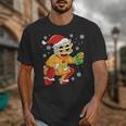 Christmas Gingerbread Man Baseball Player Catcher Unisex T-Shirt Christmas Gingerbread Man Baseball Player Catcher Unisex T-Shirt