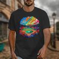 Colorful Baseball Field Home Run Baseball Player Fans Unisex T-Shirt Colorful Baseball Field Home Run Baseball Player Fans Unisex T-Shirt