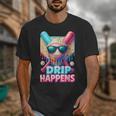 Drip Happens Baseball Ice Cream Bat And Ball With Sunglasses Unisex T-Shirt Drip Happens Baseball Ice Cream Bat And Ball With Sunglasses Unisex T-Shirt