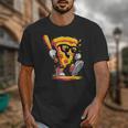 Drippy Pizza Baseball Slice Cartoon Sports Food Unisex T-Shirt Drippy Pizza Baseball Slice Cartoon Sports Food Unisex T-Shirt