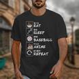Eat Sleep Baseball Anime Repeat Japanese Otaku Unisex T-Shirt Eat Sleep Baseball Anime Repeat Japanese Otaku Unisex T-Shirt
