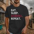 Eat Sleep Baseball Repeat Baseball Player Unisex T-Shirt