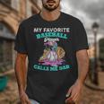 My Favorite Baseball Player Calls Me Dad Ice Cream Drip Unisex T-Shirt My Favorite Baseball Player Calls Me Dad Ice Cream Drip Unisex T-Shirt