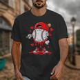 Game Day Baseball Drip Valentine Hearts Sport Lover Unisex T-Shirt