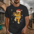 Gingerbread Man Baseball Christmas Unisex T-Shirt