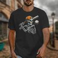 Halloween Boys Batting Skeleton Baseball Unisex T-Shirt