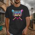 Happy 100 Days Of School Baseball Drip 100th Day Of School Unisex T-Shirt Happy 100 Days Of School Baseball Drip 100th Day Of School Unisex T-Shirt
