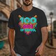Happy 100 Days Of School Costume Baseball Drip Ice Cream Unisex T-Shirt Happy 100 Days Of School Costume Baseball Drip Ice Cream Unisex T-Shirt