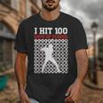 I Hit 100 Days Of School Baseball 100 Day Of School Unisex T-Shirt