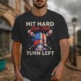 Hit Hard Run Fast Turn Left Baseball Cream Drip Crossed Bats Unisex T-Shirt Hit Hard Run Fast Turn Left Baseball Cream Drip Crossed Bats Unisex T-Shirt