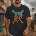 HUGvyn 67 Baseball Ice Cream Drip Six Seven Genz Alpha Slang Unisex T-Shirt