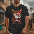 HUGvyn Santa Playing Baseball Ice Cream Drip Christmas Boys Unisex T-Shirt HUGvyn Santa Playing Baseball Ice Cream Drip Christmas Boys Unisex T-Shirt