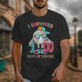 HUGvyn I Survived 100 Days Of School Baseball 6 7 Ice Cream Unisex T-Shirt