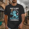 Just A Boy Who Loves Axolotls & Baseball Unisex T-Shirt Just A Boy Who Loves Axolotls & Baseball Unisex T-Shirt