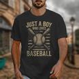 Just a Boy Who Loves Baseball Unisex T-Shirt Just a Boy Who Loves Baseball Unisex T-Shirt