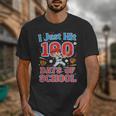 I Just Hit 100 Days Of School Baseball 100th Day Boys Kids Unisex T-Shirt I Just Hit 100 Days Of School Baseball 100th Day Boys Kids Unisex T-Shirt