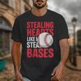 Kids Stealing Hearts Like I Steal Bases Cute Baseball Boys Unisex T-Shirt Kids Stealing Hearts Like I Steal Bases Cute Baseball Boys Unisex T-Shirt