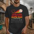 Love Is Our Home Run Baseball Valentine Couple Unisex T-Shirt Love Is Our Home Run Baseball Valentine Couple Unisex T-Shirt