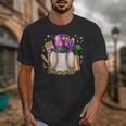 Mardi Gras Baseball Jester Hat Fleur De Lis Boys Girls Kids Unisex T-Shirt