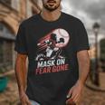 Mask On Fear Gone Baseball Catcher Softball Unisex T-Shirt Mask On Fear Gone Baseball Catcher Softball Unisex T-Shirt