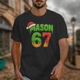 Mason 67 Christmas Ice Cream Drip Meme Six Seven Baseball Unisex T-Shirt Mason 67 Christmas Ice Cream Drip Meme Six Seven Baseball Unisex T-Shirt