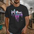Mom Baseball Ice Cream Drip Birthday Boy Family Unisex T-Shirt Mom Baseball Ice Cream Drip Birthday Boy Family Unisex T-Shirt