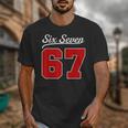 Number 67 Numbered Six Seven Baseball Jersey Style Team 67 Unisex T-Shirt Number 67 Numbered Six Seven Baseball Jersey Style Team 67 Unisex T-Shirt