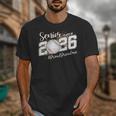Proud Senior Grandma Class Of 2026 Baseball Graduate Leopard Unisex T-Shirt Proud Senior Grandma Class Of 2026 Baseball Graduate Leopard Unisex T-Shirt