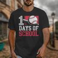 Retro 100 Days Of School Baseball Teacher Student 100 Days Unisex T-Shirt Retro 100 Days Of School Baseball Teacher Student 100 Days Unisex T-Shirt