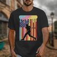Retro Baseball Drip Boys Ice Cream Patriotic American Flag Unisex T-Shirt Retro Baseball Drip Boys Ice Cream Patriotic American Flag Unisex T-Shirt