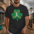 Retro Shamrock Baseball St Patricks Day Men Women Boys Girls Unisex T-Shirt