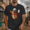 Retro Vintage Baseball Hot Dogs Unisex T-Shirt Retro Vintage Baseball Hot Dogs Unisex T-Shirt