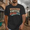 Weekends Coffee Baseball Retro Vibes Unisex T-Shirt